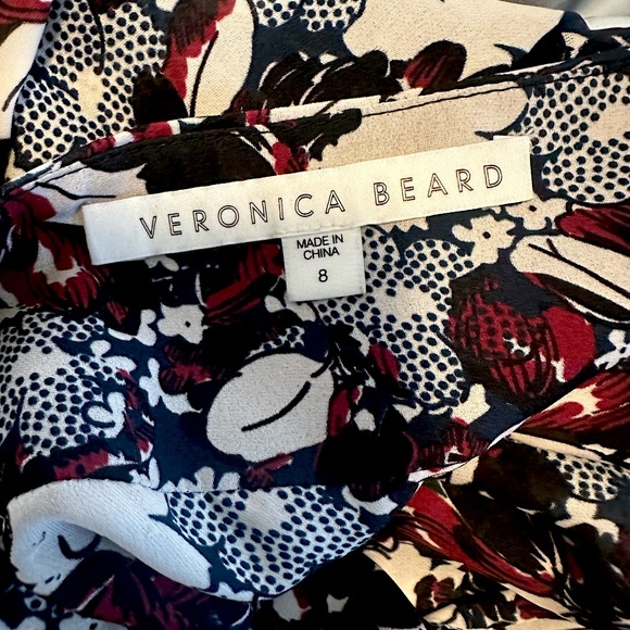 VERONICA BEARD Madison Silk Floral Ruched A-Line Skirt - Picture 6 of 9